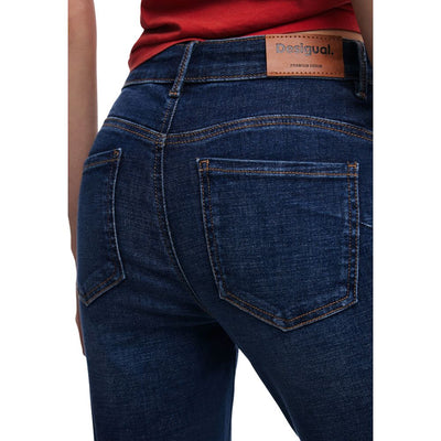 Jean coupe bootcut en coton bleu Desigual