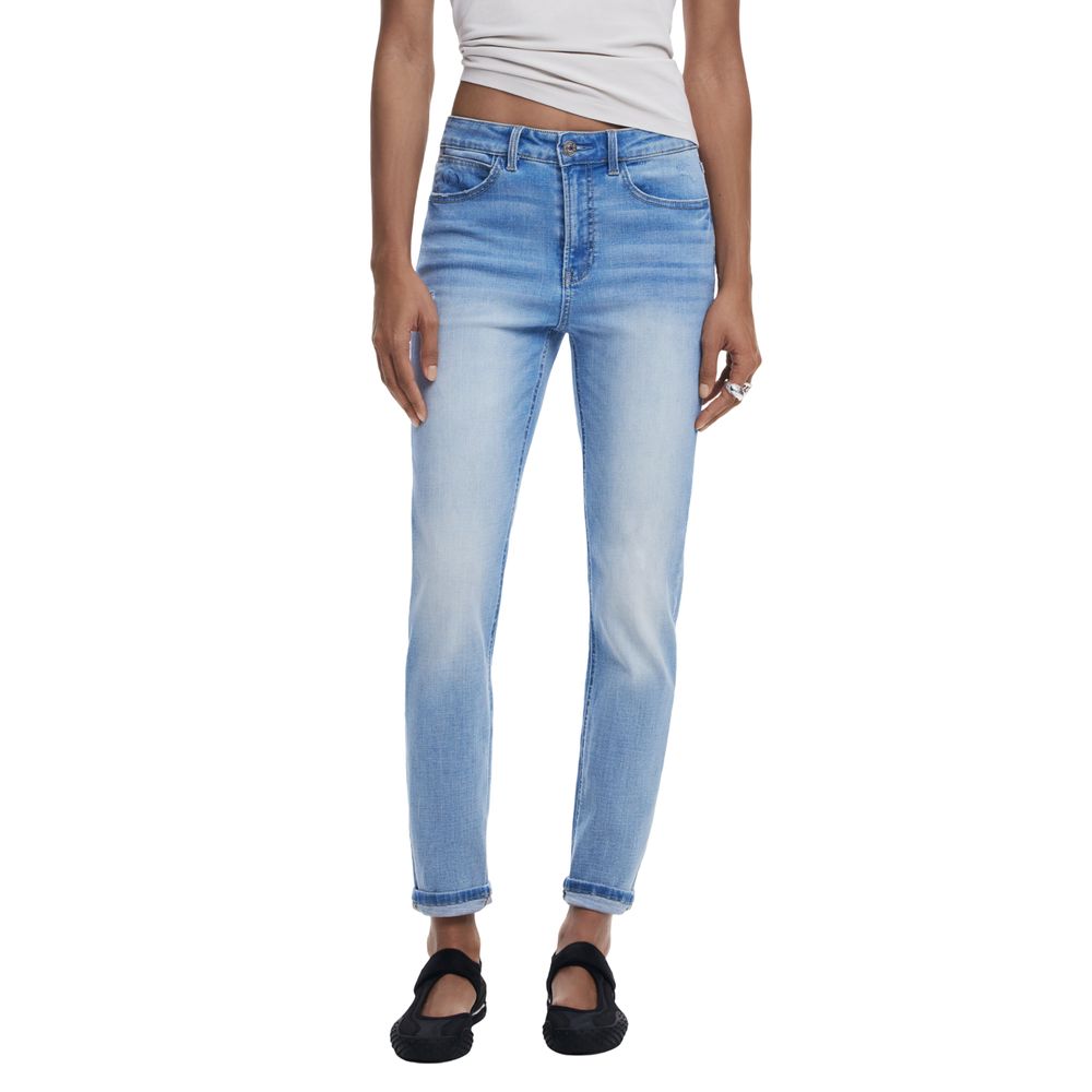 Jean skinny en coton bleu clair Desigual