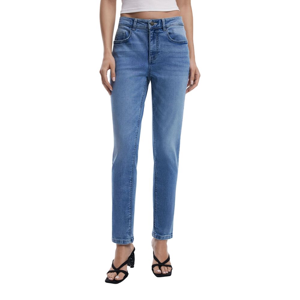 Jean skinny en coton bleu clair Desigual