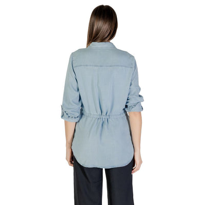 Only Light Blue Tencel Shirt