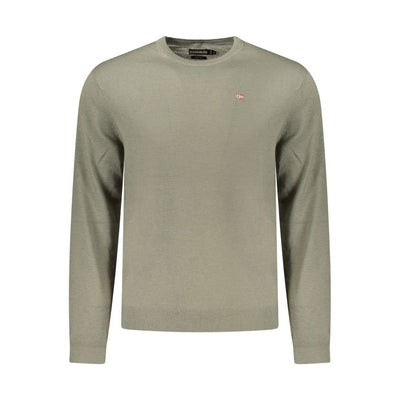 Napapijri Green Wool Men Sweater