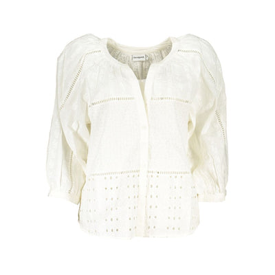 Chemise en coton blanc Desigual