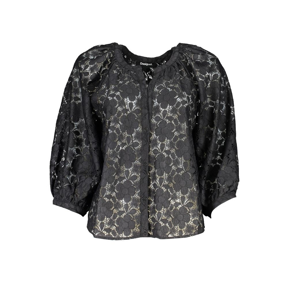 Chemise en polyester noire Desigual