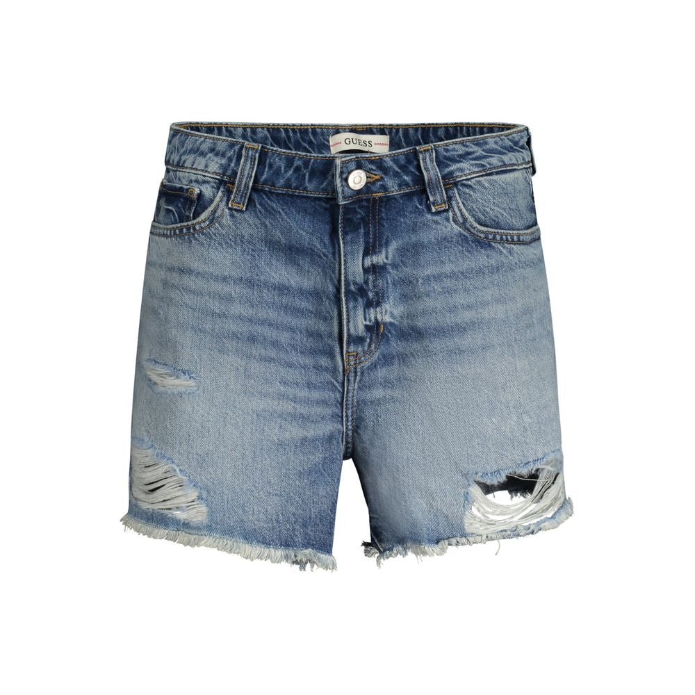 Guess Jeans Blauwe Katoenen Shorts