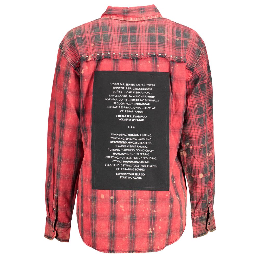 Chemise en coton rouge Desigual