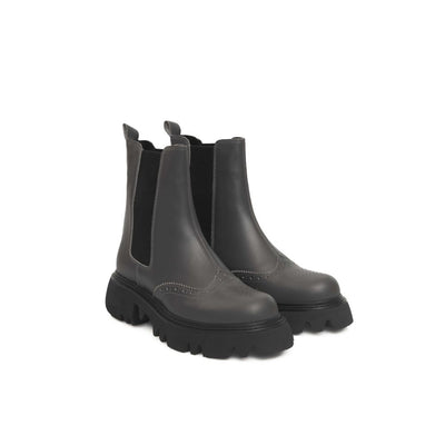 Cerruti 1881 Gray Cowhide Boot