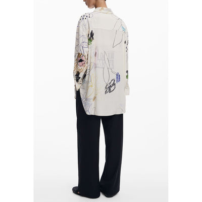 Chemise en coton blanc Desigual