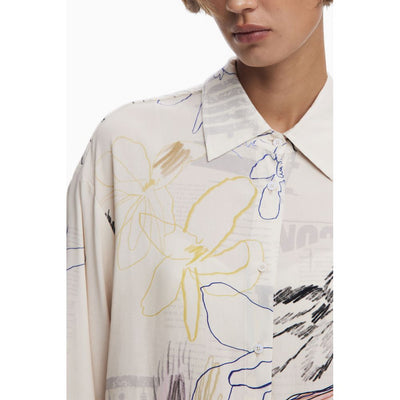 Chemise en coton blanc Desigual