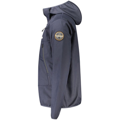 Napapijri Blue Polyester Men Jacket