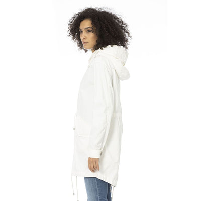 Mr&Mrs Italy White Cotton Jackets & Coat