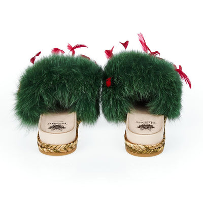 Mr&Mrs Italy Green Textile Shoe