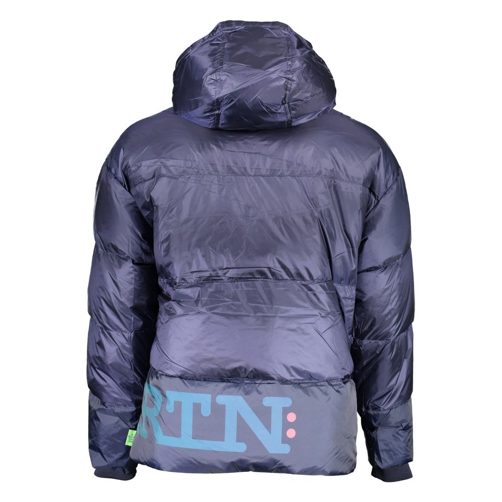 La Martina Blue Feather Jackets & Coat