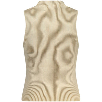 Guess Jeans Beige Cotton Tank Top