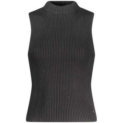Guess Jeans Black Cotton Tank Top
