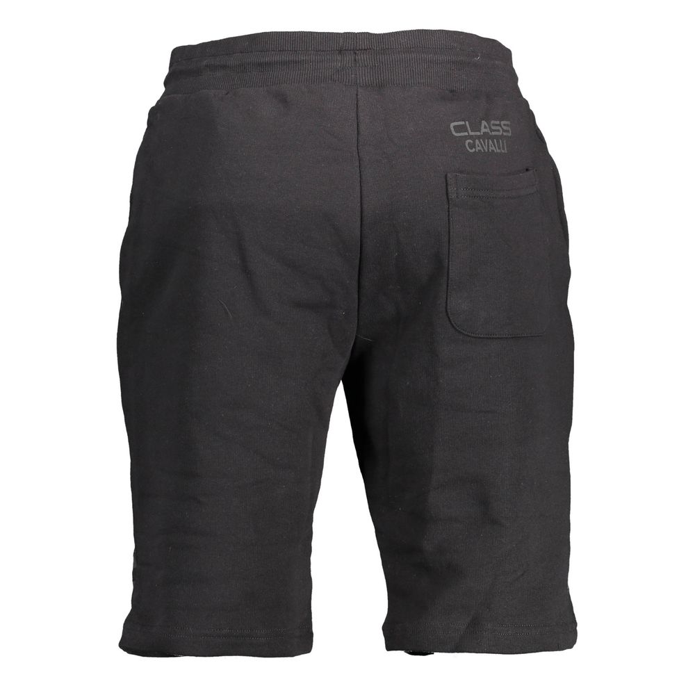 Cavalli Class Black Cotton Pant
