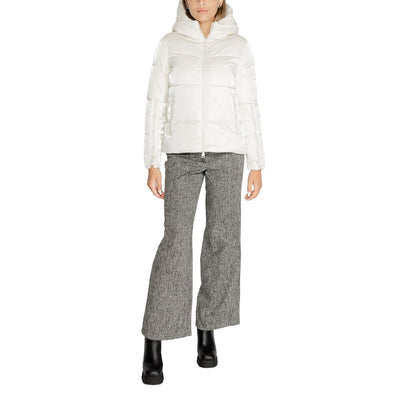 Cleré Cream Polyester Jackets & Coat
