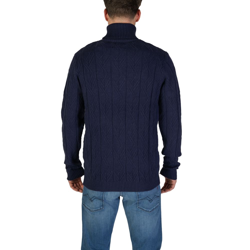 In My Hood Blue Polyester Sweater
