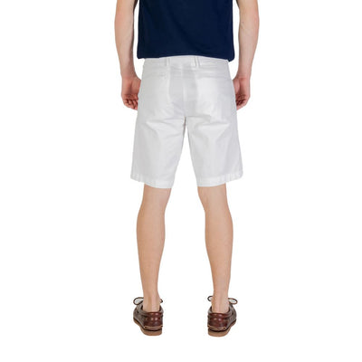 Borghese White Cotton Bermuda