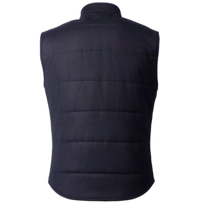 Made in Italy Blue Wool Sleveless Jacket