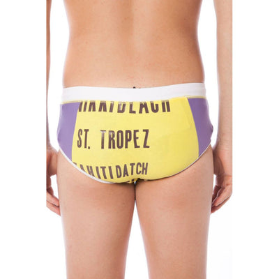 Datch Yellow Elastane Swimwear