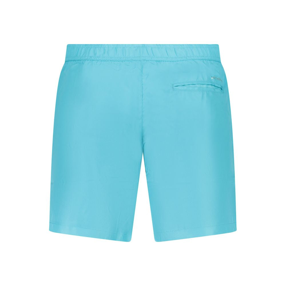 Trussardi Blue Polyester Swimwear