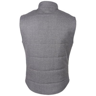 Made in Italy Gray Wool Sleveless Jacket