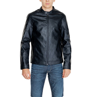 Jack Jones Black Polyester Jackets & Coat