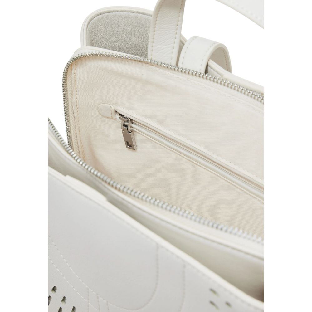 Desigual White Polyethylene Backpack