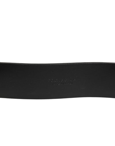 Dolce & Gabbana Brown Classic Gold Metal Logo Buckle Men  Belt