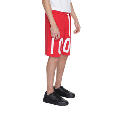 Icon Red Cotton Bermuda