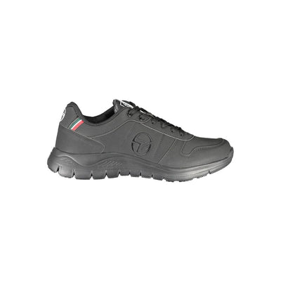 Sergio Tacchini Black Polyester Sneaker