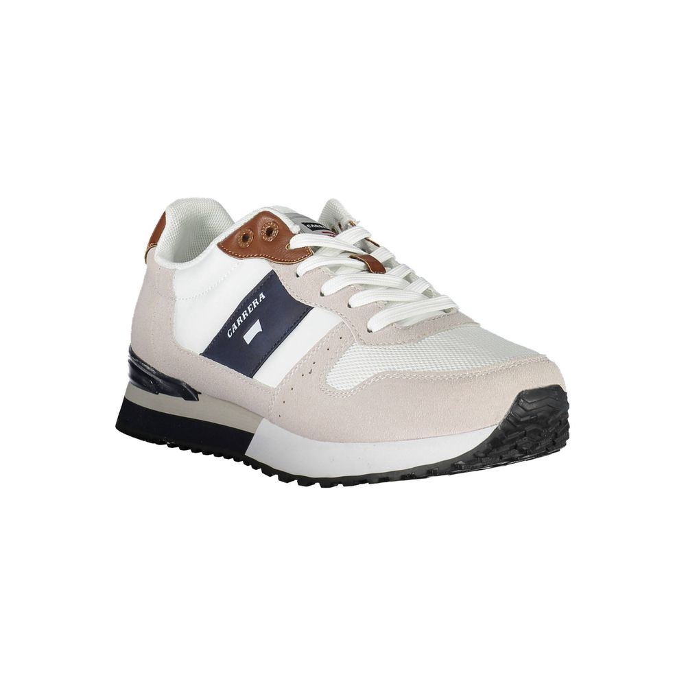 Carrera White Polyester Sneaker