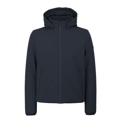 Yes Zee Blue Nylon Jackets & Coat