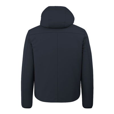 Yes Zee Blue Nylon Jackets & Coat