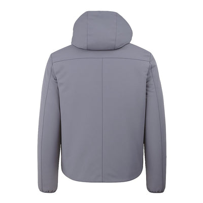 Yes Zee Gray Nylon Jackets & Coat