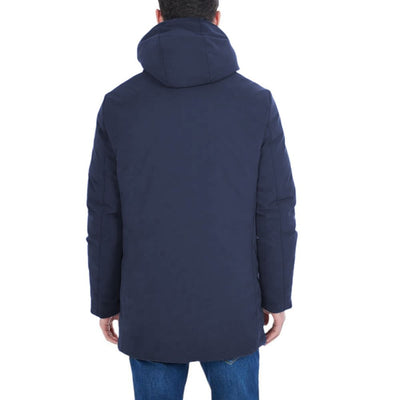 Yes Zee Blue Nylon Jackets & Coat