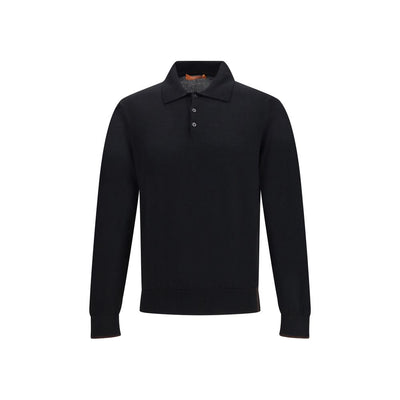 Cruna Knitted Long Sleeved Polo Shirt