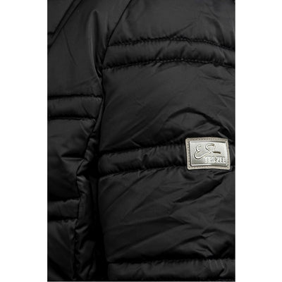 Yes Zee Black Polyester Jackets & Coat