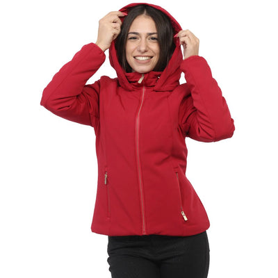 Yes Zee Red Nylon Jackets & Coat
