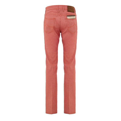 Jacob Cohen Red Cotton Skinny Pant