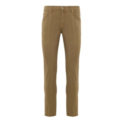Jacob Cohen Beige Cotton Skinny Pant