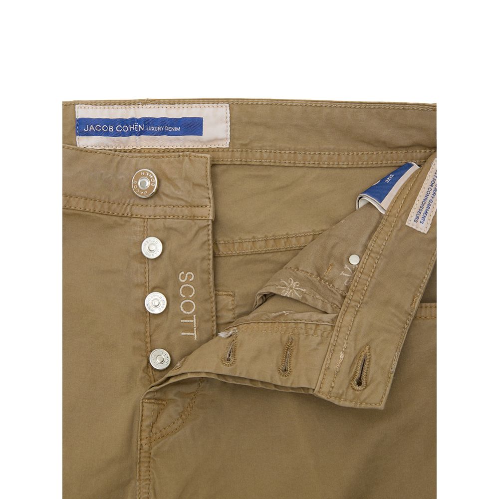 Jacob Cohen Beige Cotton Skinny Pant