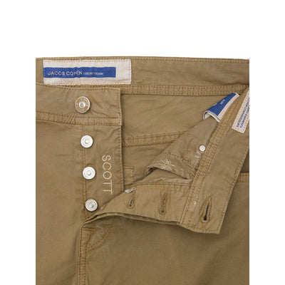 Jacob Cohen Beige Cotton Skinny Pant