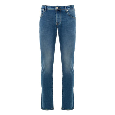 Jacob Cohen Blue Cotton Skinny Jean
