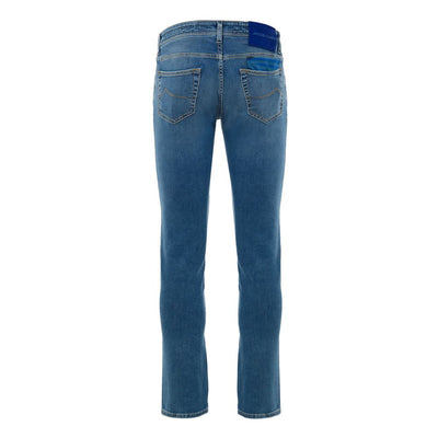 Jacob Cohen Blue Cotton Skinny Jean