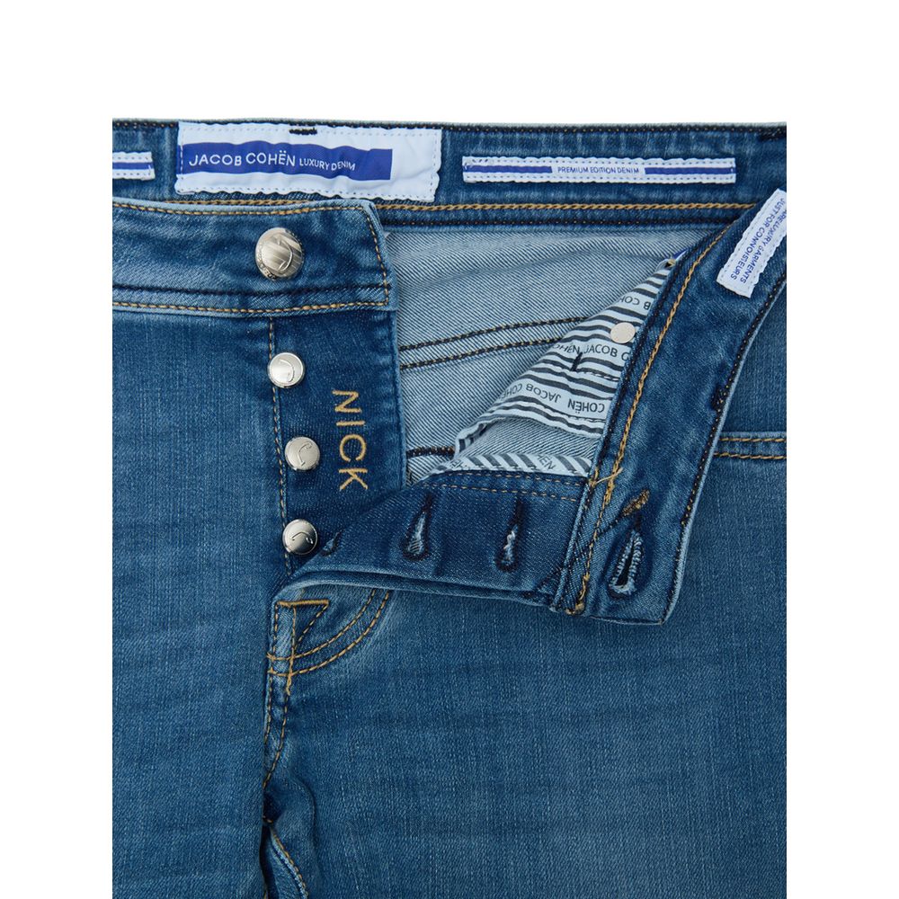 Jacob Cohen Blue Cotton Skinny Jean