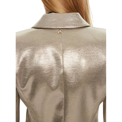Patrizia Pepe Yellow Polyester Blazer