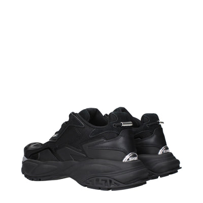 Versace Black Fabric Athletic Sneakers
