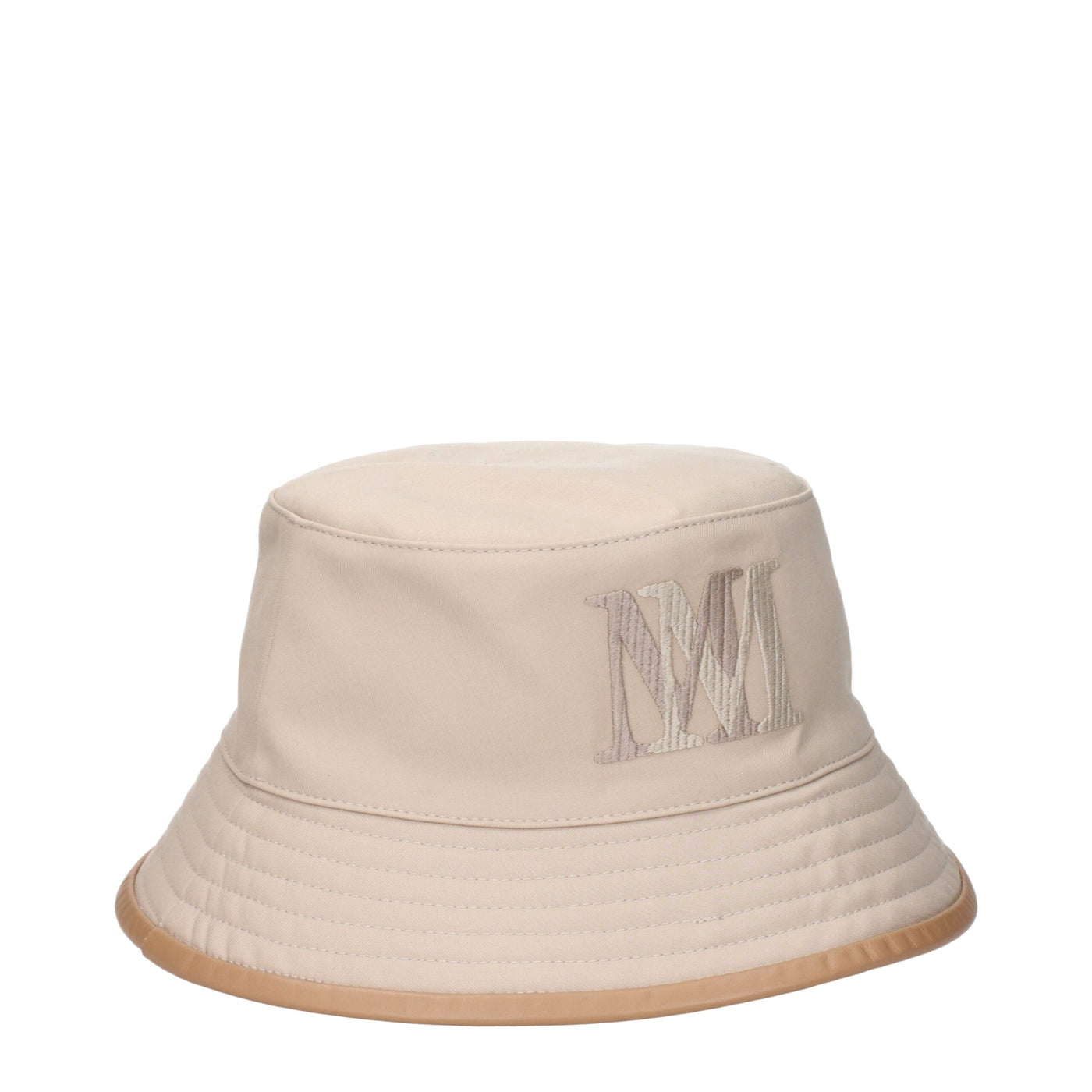 Max Mara Beige Cotton Bucket Hats