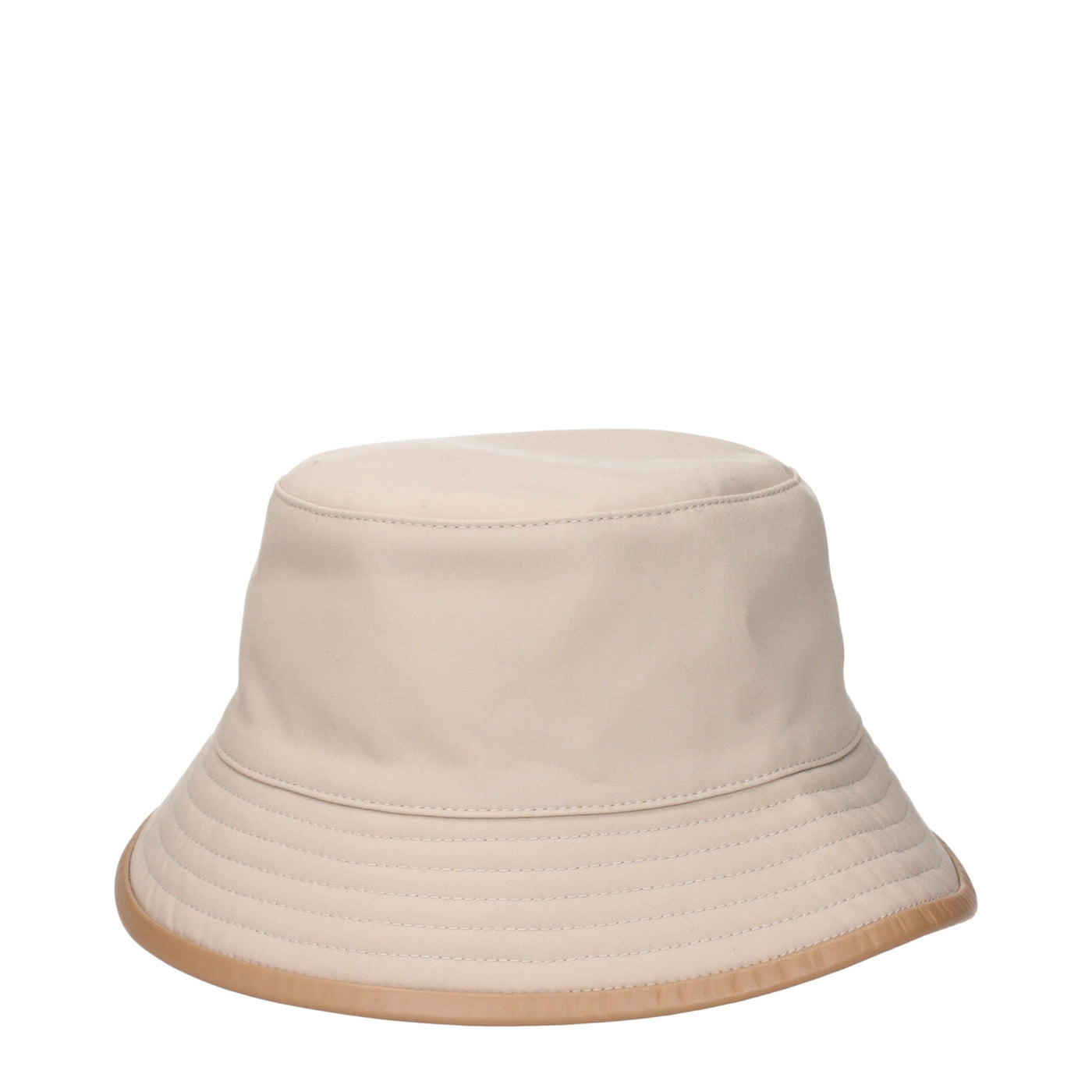 Max Mara Beige Cotton Bucket Hats